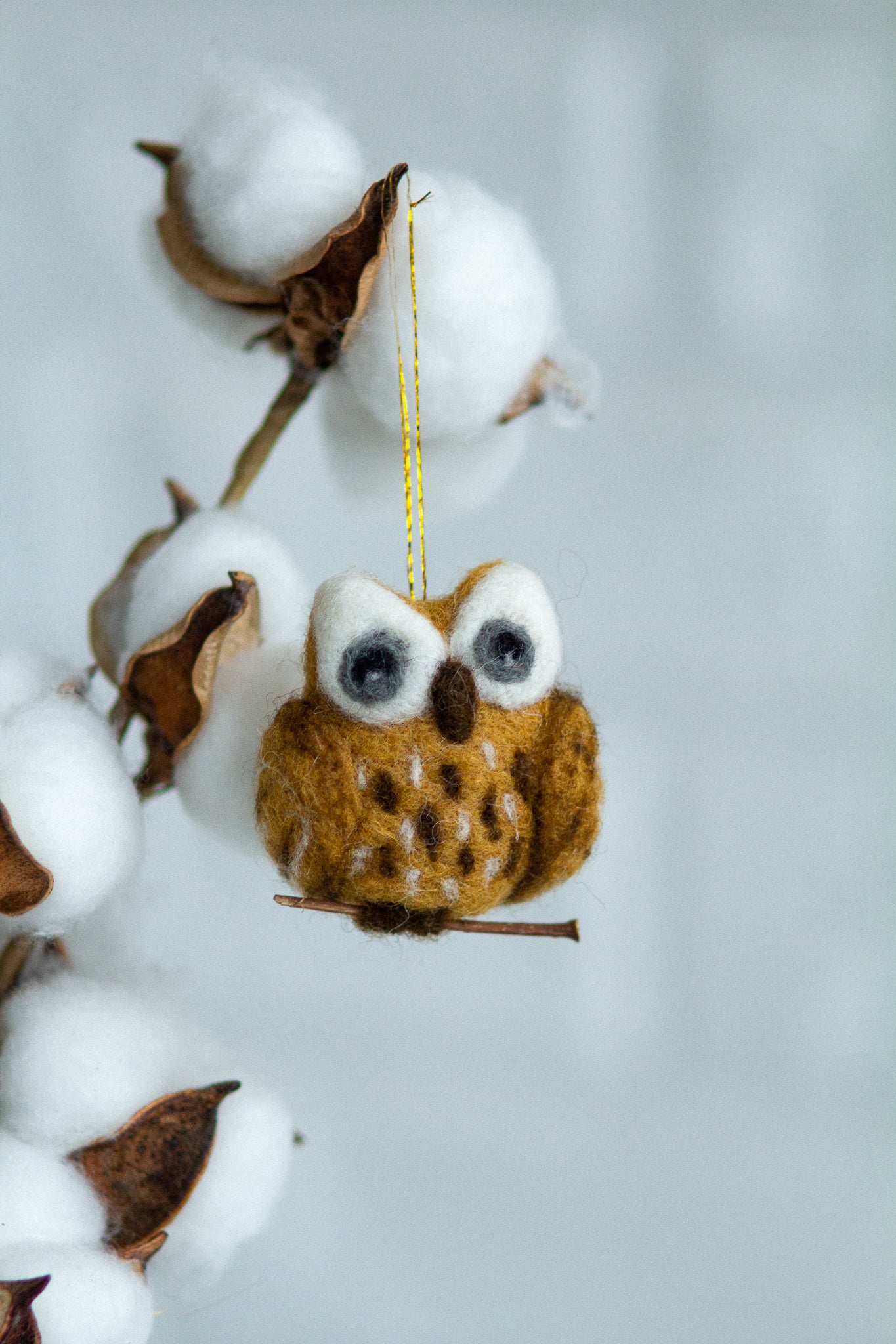 Felted Owl Ornament - WoollyFox